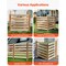Outdoor Wood Privacy Screen 3-Panel, Easy DIY AC Cover & Garden Trash Can Hider